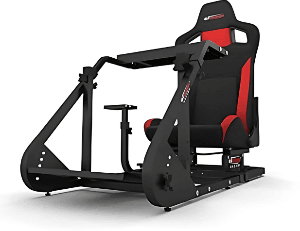 Trois chĂąssis de simracing dâentrĂ©e de gamme alignĂ©s dans un setup, idĂ©als pour dĂ©buter sans se ruiner.